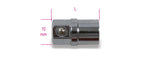 Adattatore portainserti da 1/4\" per chiavi a cricchetto da 10 mm cromato