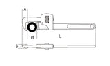 Giratubi modello Stillson in acciaio forgiato H-SAFE