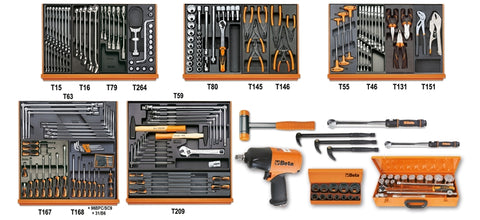 Assortimento di 202 utensili in termoformato