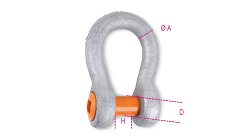 Grilli a lira per sollevamento. perno a foro quadro acciaio legato ad alta resistenza staffa zincata a caldo