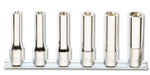 Serie di 6 chiavi a bussola a mano lunghe per viti con testa a profilo Torx® (art. 920FTX/L) su supporto