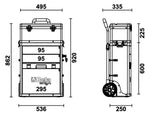 Trolley portautensili a 2 moduli sovrapponibili