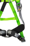 Imbracatura anticaduta attacchi dorsale con prolunga e sternale doppia regolazione cosciali e bretelle - supporti comfort su dorsale, bretelle e coscie - P32PRO